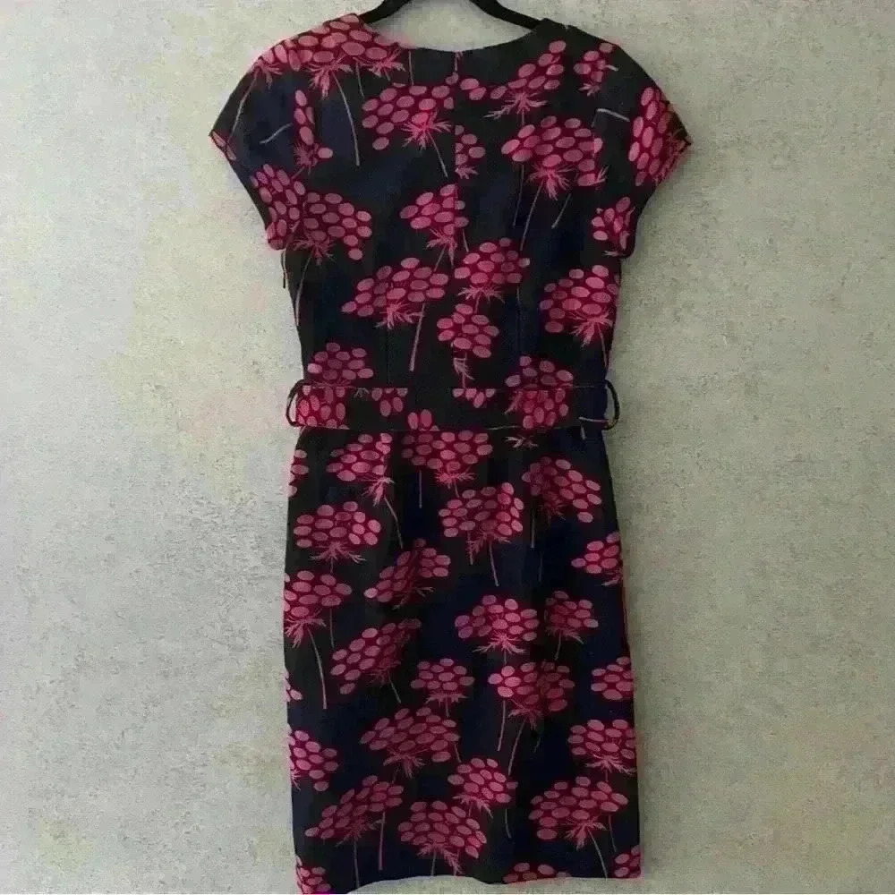 Boden Pink Floral Midi Dress
